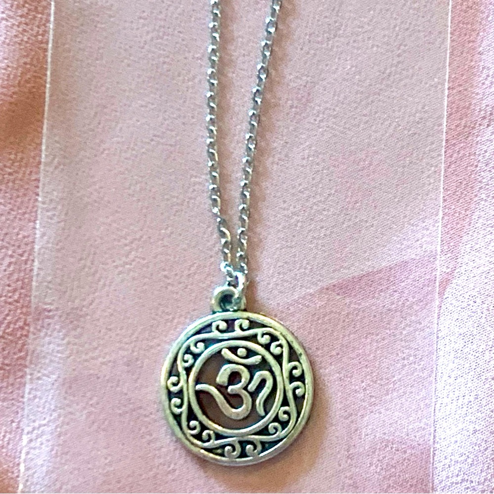 Om Pendant Silver handcrafted Necklace
